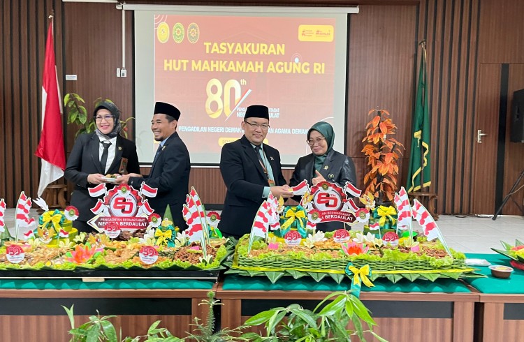 (19/08/2025) PA Demak dan PN Demak Gelar Tasyakuran Bersama Peringati HUT Mahkamah Agung RI ke-80